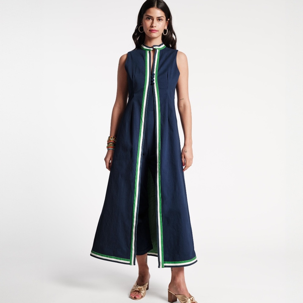 Frances Valentine Susie Jumpsuit Set in Navy